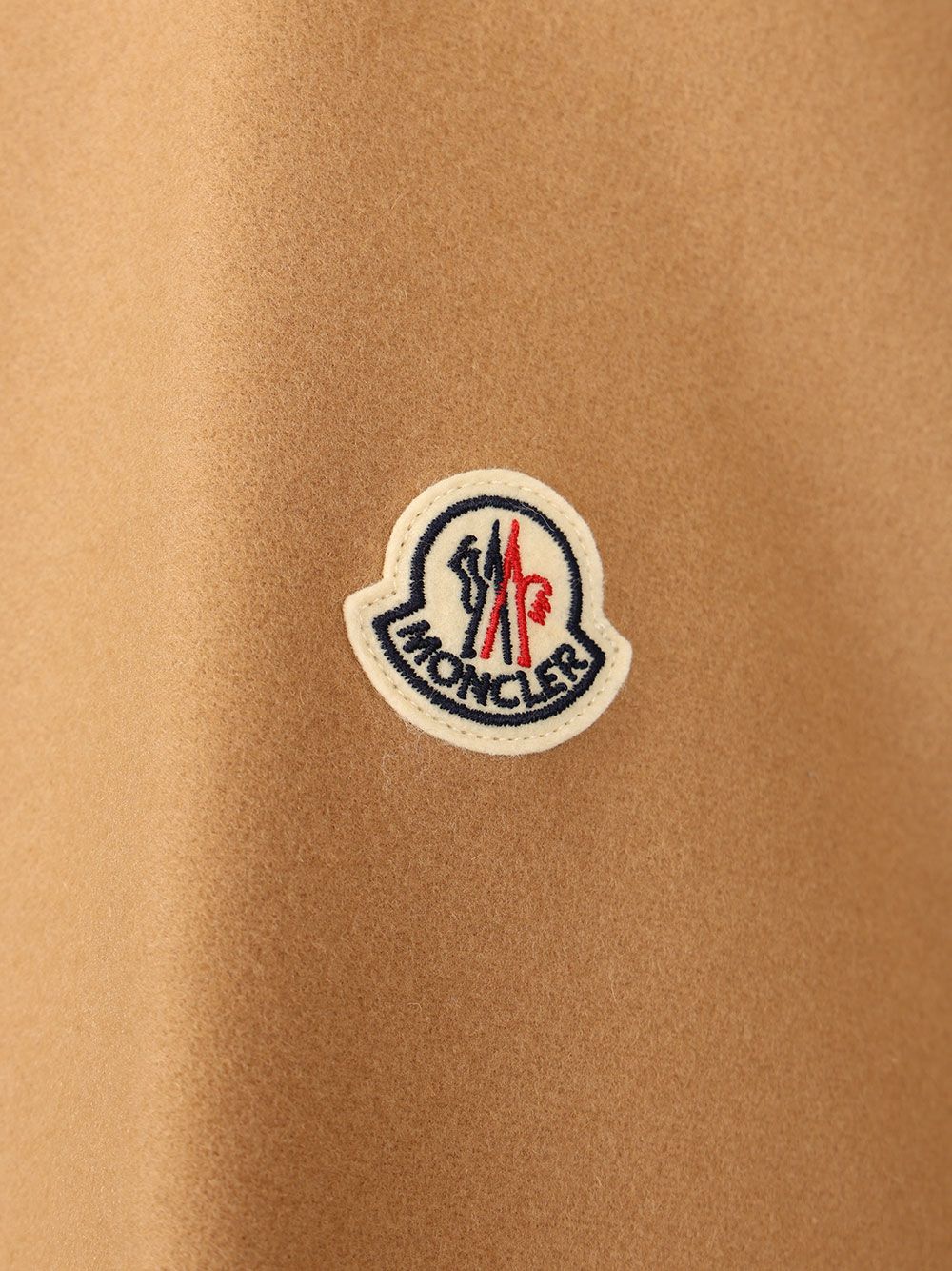 Moncler Padded Cape In Wool Blend Jackets - Beige | 2463afe29874e6b1dedcc4e3e68b7ac472c352c5