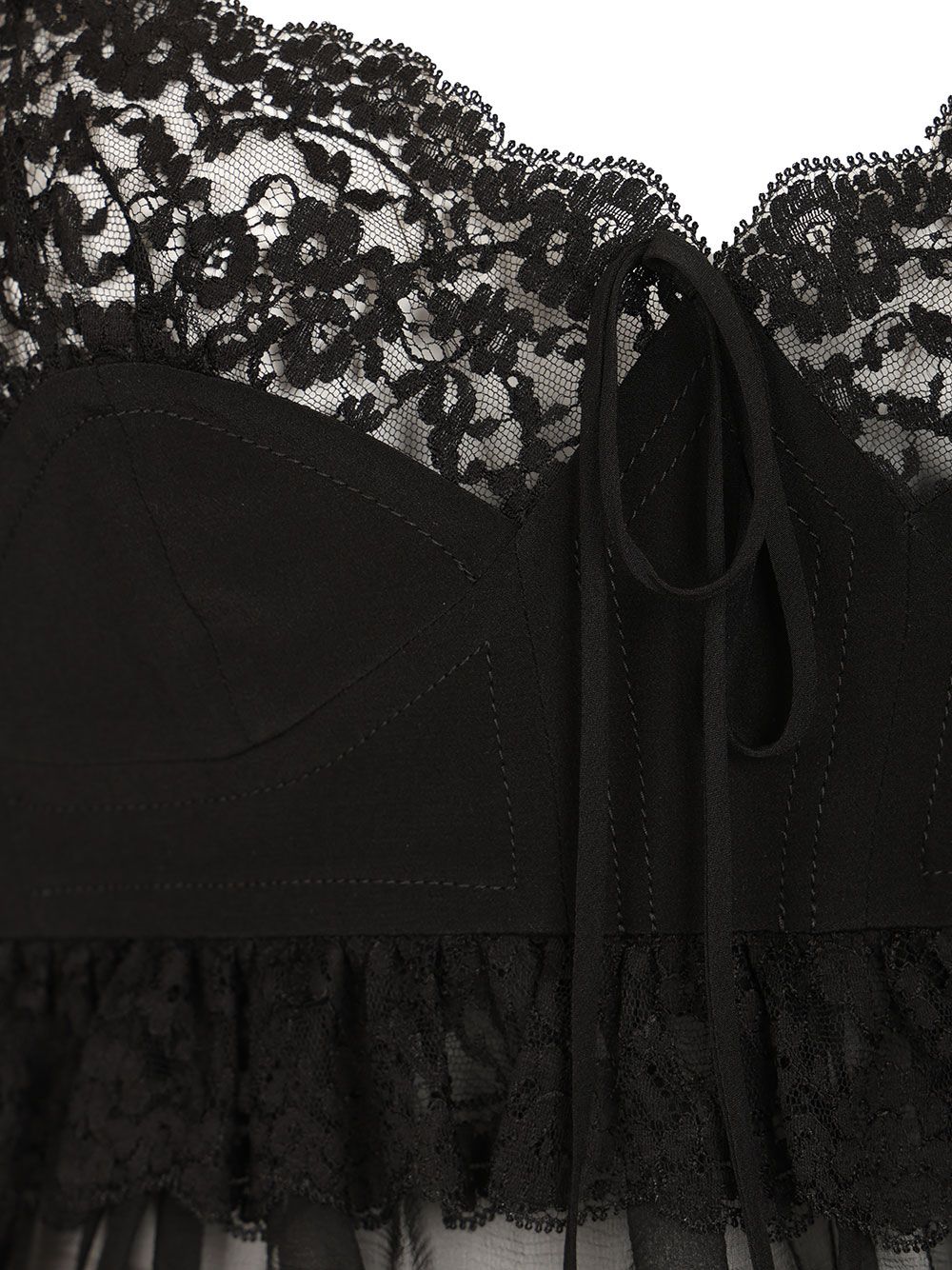Chloe' Lingerie Top With Thin Straps In Crêpe De Chine Tops - Black | 9ff780f08f1fc037898e4bd8e2390b75d1ce5399
