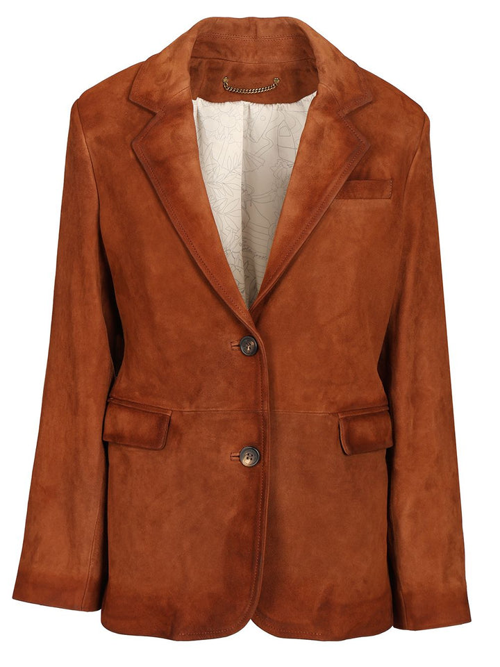 Golden Goose Deluxe Brand Suede Blazer Jackets - Brown | dc109425e9b9446b44005c3947fd466ffd4f1f03