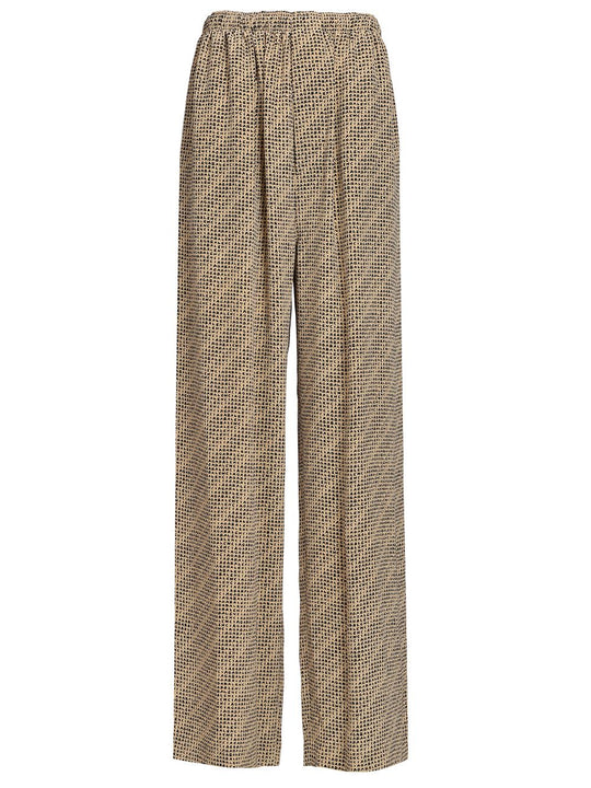 Monogram Trousers Beige