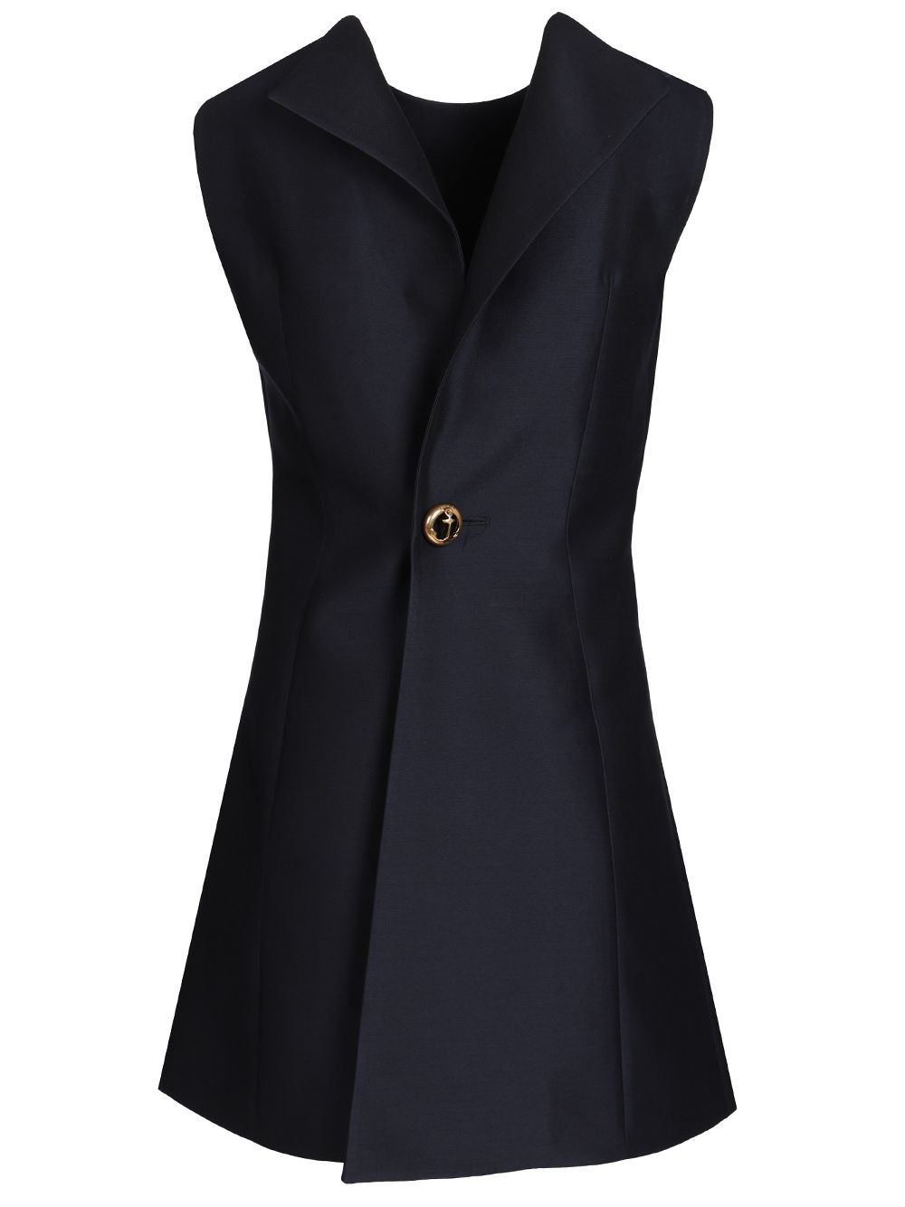 Balenciaga Mini Abito A Trapezio In Lana E Seta Dresses - Blue | 6d2bd73ceba395a0c9e9ea799b833b1a0c04f3e9