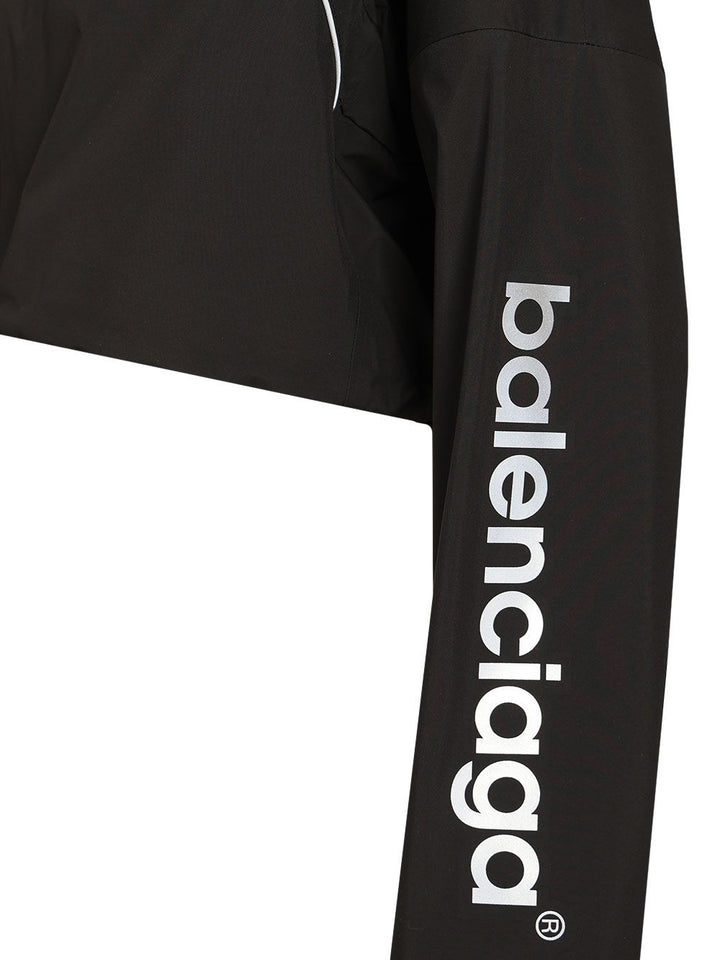 Balenciaga Techwear Cropped Jacket Jackets - Black | 26ebbf060c8a242f5a9dacca2470757fcc1282b0