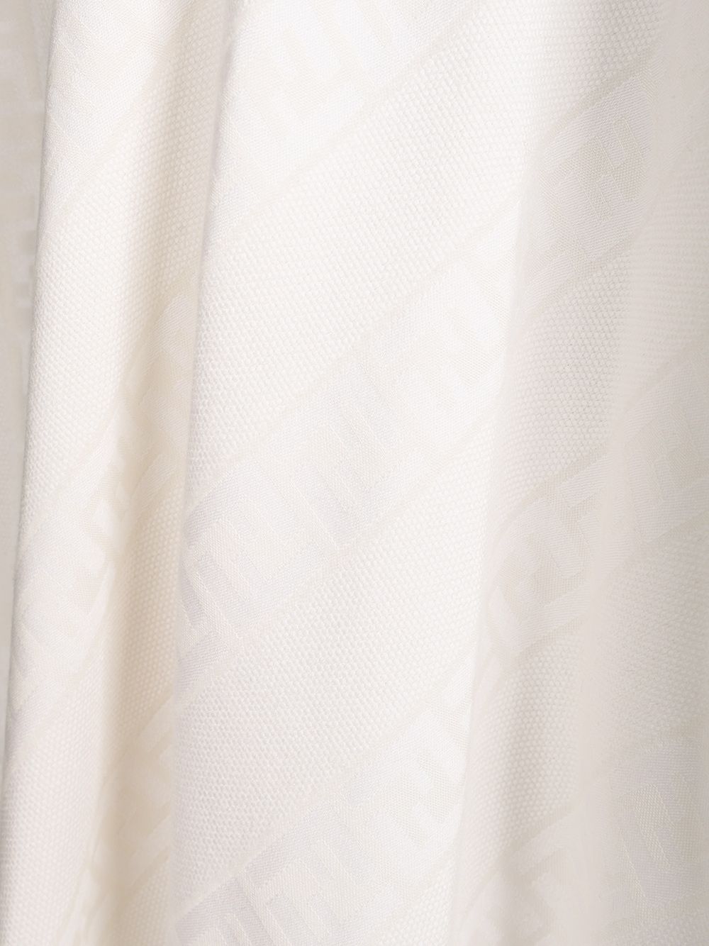 Fendi Ff Ivory Wool And Silk Poncho Jackets - White | c9217ebe452464857c4381bb909bc78adb6c8a4f