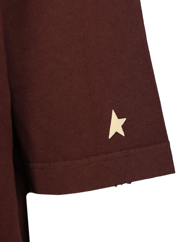 Golden Goose Deluxe Brand Star T-Shirt - Bordeaux | 7018c7df09ab3ac56a5b2347ad0484b08ddcb6c3