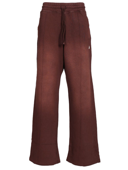 Wide Leg Joggers Trousers Bordeaux