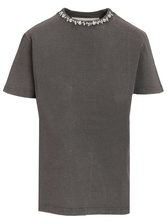With Crystals T-Shirt Grey