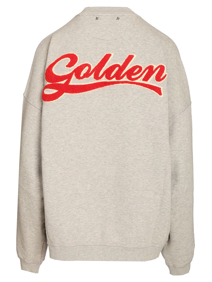 Golden Goose Deluxe Brand Oversized Cotton Sweatshirt Sweatshirts - Grey | 089b9231a75128330d124aa1afb0e3361b19067d
