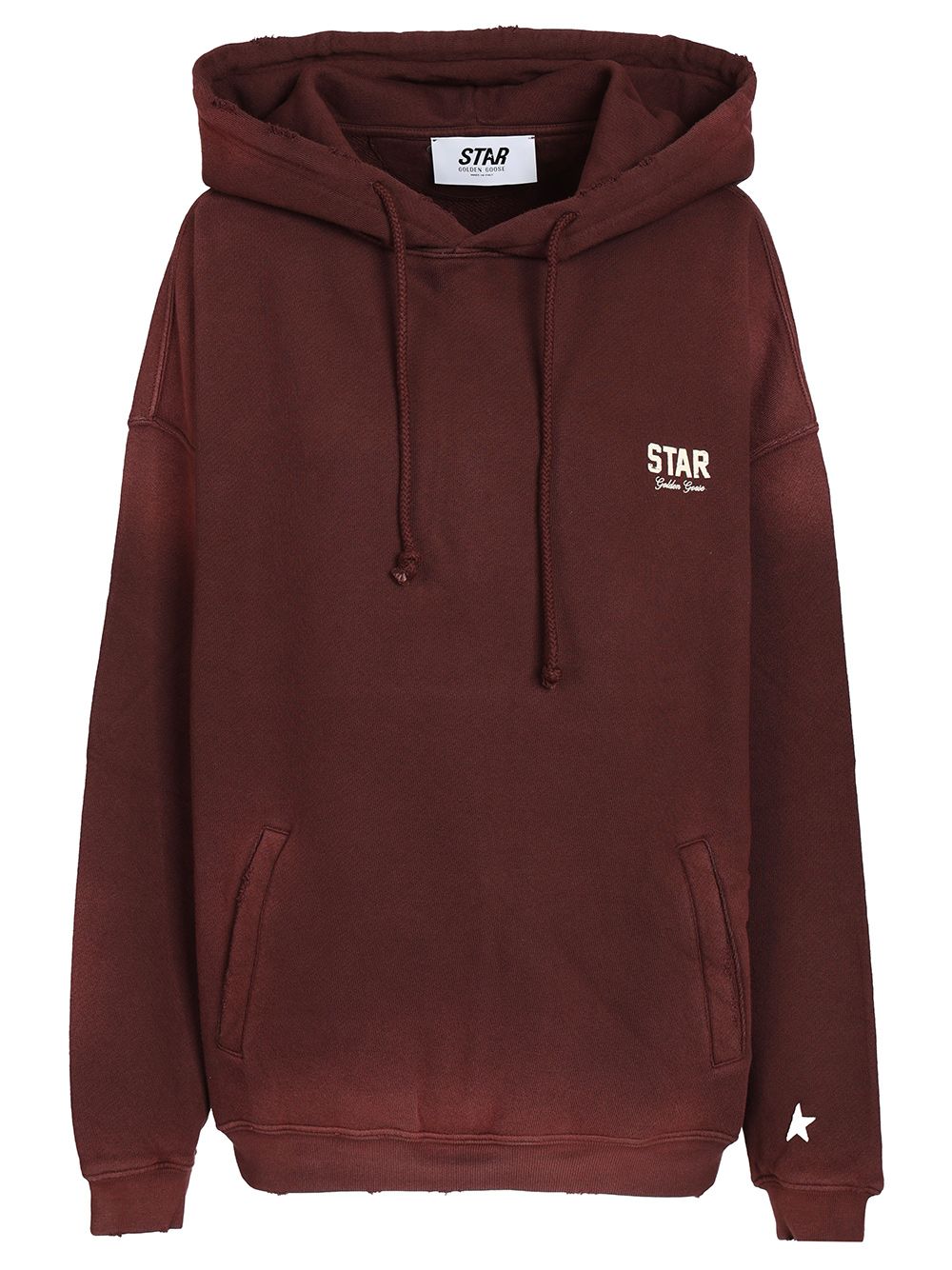 Golden Goose Deluxe Brand Oversized Star Sweatshirt Sweatshirts - Bordeaux | fb8a7ac98e1ba6767e73a061d680b0a1786377e1