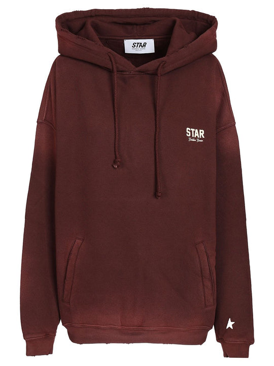 Oversized Star Sweatshirt Sweatshirts Bordeaux