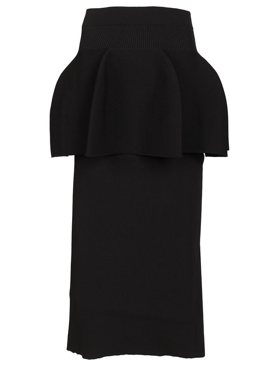Layered Skirt Skirts Black