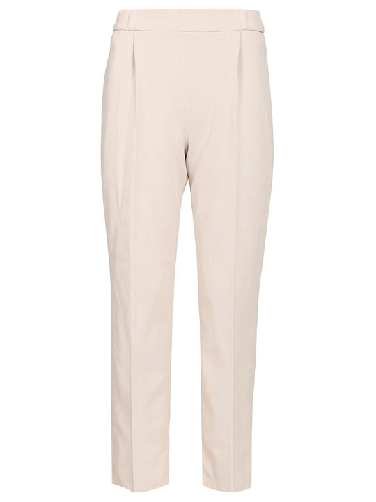 Tapered Trousers Beige