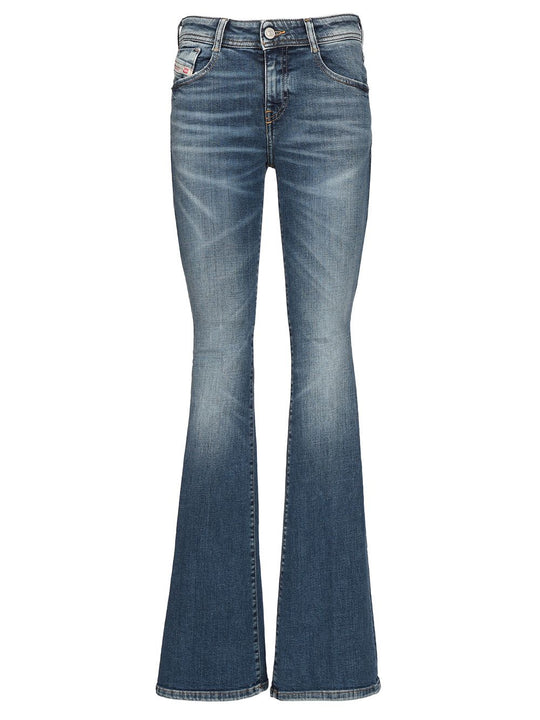 1969 D-Ebbey Low-Rise Bootcut Jeans Blue