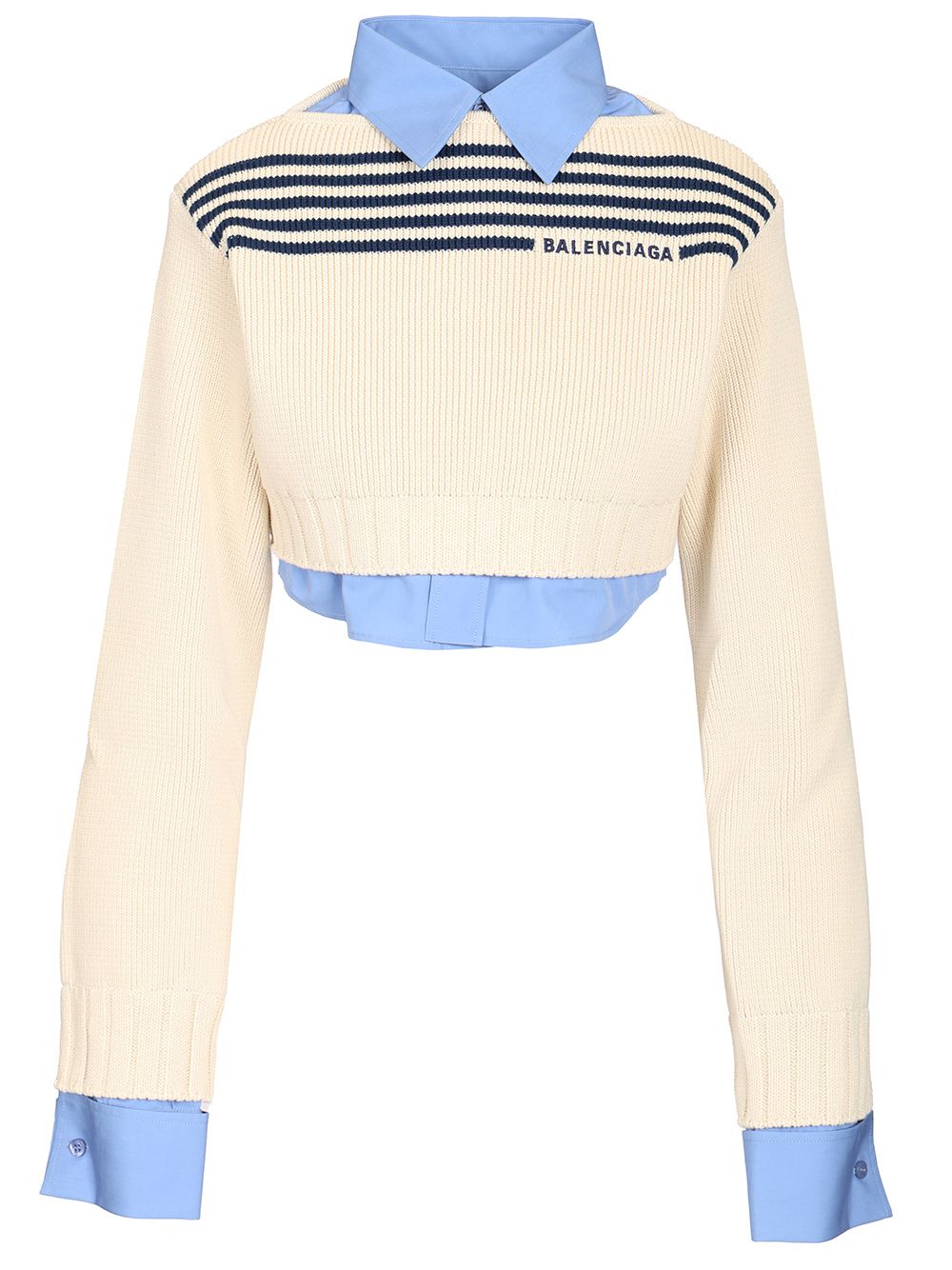 Balenciaga Hybrid Sweater Knitwear - Multicolor | 153470c401889b607937e86ec60f2466e006f6ef