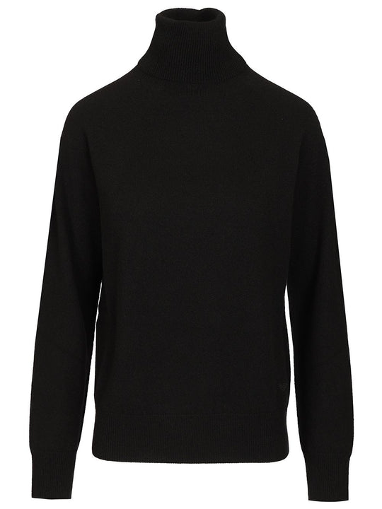 Turtleneck Sweater Knitwear Black