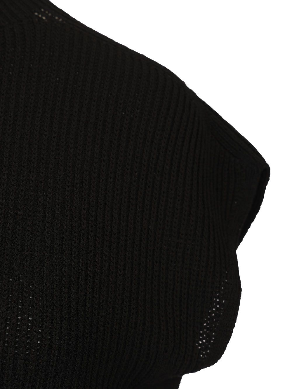 Rick Owens Fisherman's Shirt Knitwear - Black | 2bc2444cf06493b8963d438c385183fd22dec65f