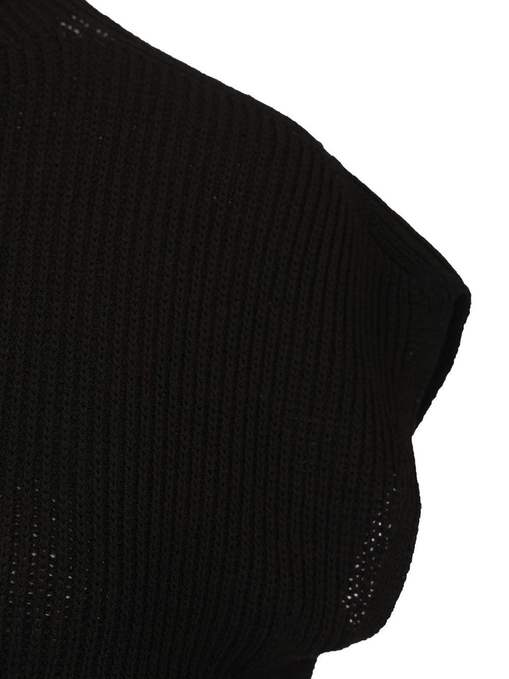 Rick Owens Fisherman's Shirt Knitwear - Black | 2bc2444cf06493b8963d438c385183fd22dec65f