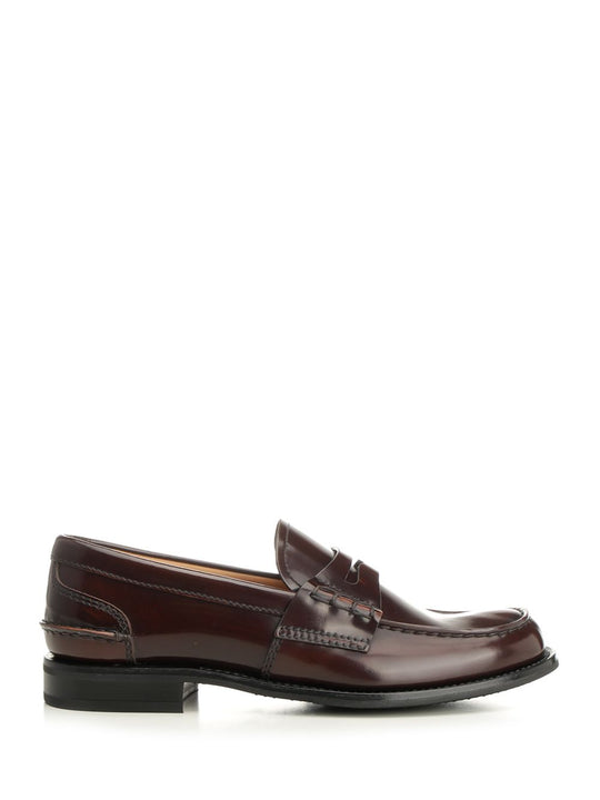 Leather Loafers Scarpe Basse Brown