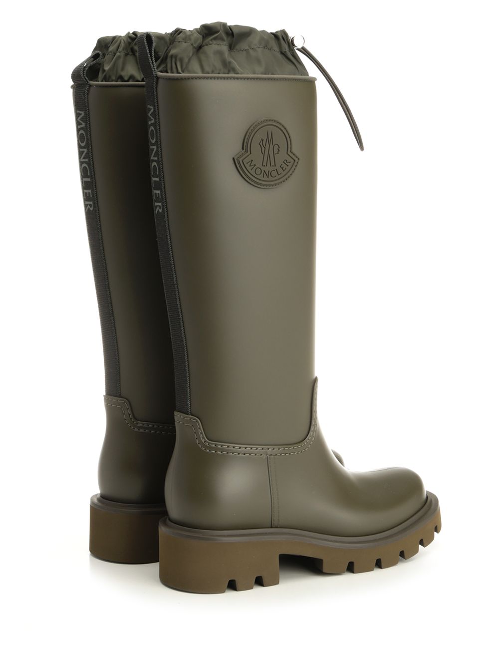 Moncler Kickstream High Rain Boots - Green | 445154406a5839bda84a183b4509b078387289c6