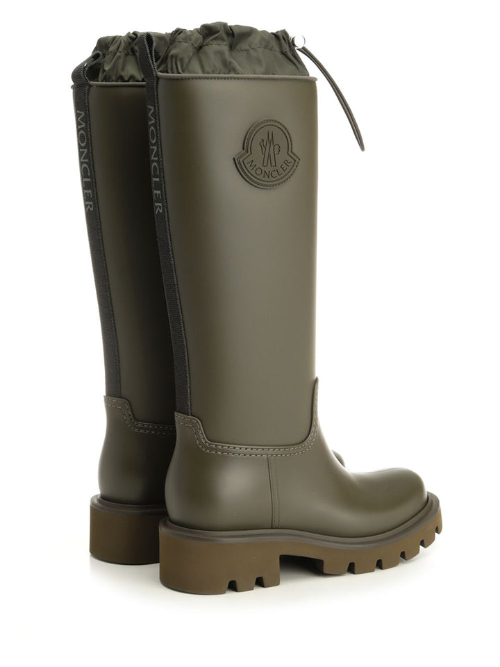 Moncler Kickstream High Rain Boots - Green | 445154406a5839bda84a183b4509b078387289c6