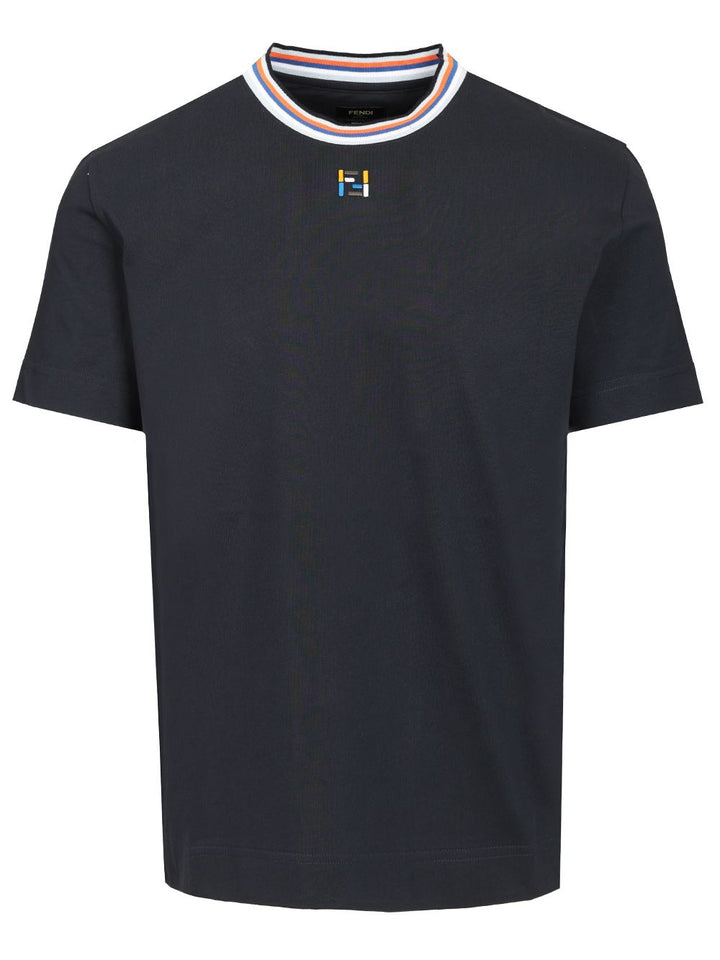 Fendi Regular-Fit T-Shirt - Blue | 7e54350ad0cc77939abc792ac71b4b79be2b25cb