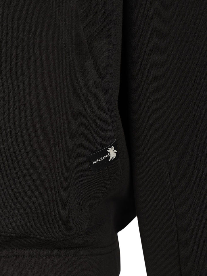 Palm Angels Vintage Box Hoodie Sweatshirts - Black | 9def0f7df448a28006a76e0f96a6bfcf10d2e380
