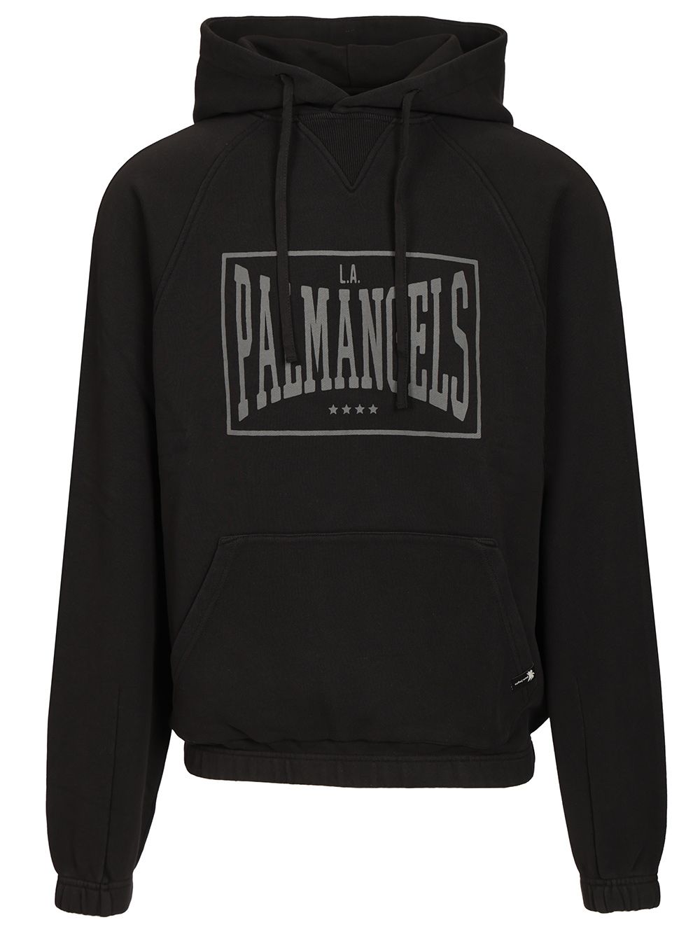 Palm Angels Vintage Box Hoodie Sweatshirts - Black | 061c3efc684e4c2a6ff49a514e65964cde6526eb