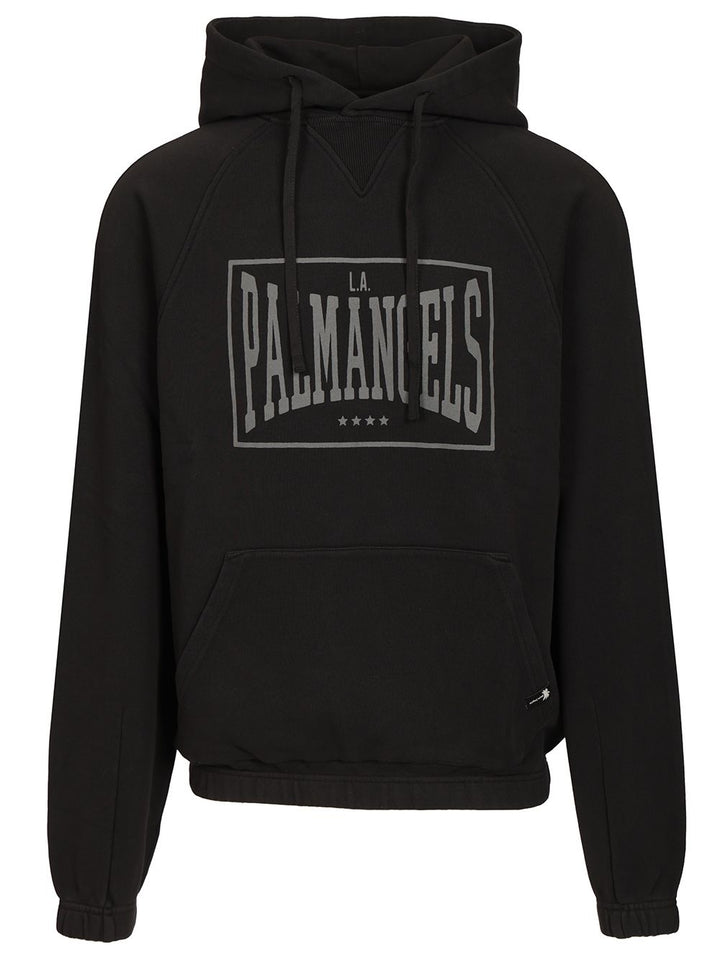 Palm Angels Vintage Box Hoodie Sweatshirts - Black | 061c3efc684e4c2a6ff49a514e65964cde6526eb