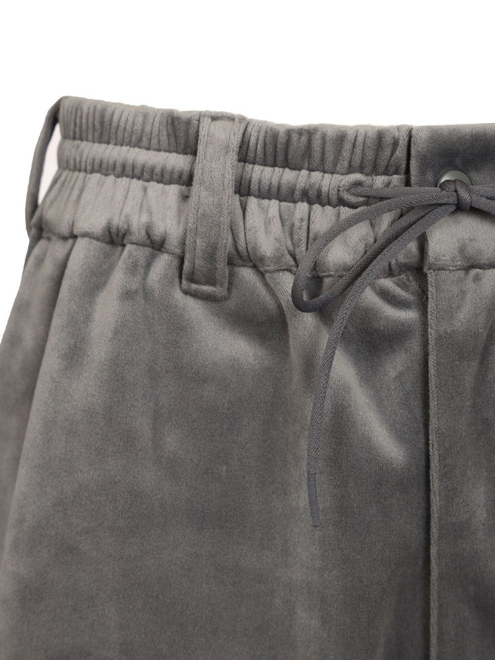 Adidas Y-3 Velvet Tracksuit Trousers - Grey | 584fe576c7e38321c5214aa80f13be3f050afdbe