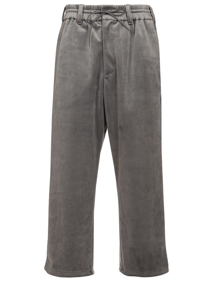 Adidas Y-3 Velvet Sweatshirt Trousers - Grey | 6de21be621173e3e05590eda064cf8b983c1bd0e
