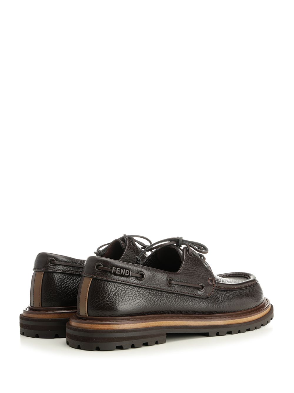 Fendi Pequin Lace-Up Scarpe basse - Brown | 5f05e802b55f84132523a9eb72c9337deee44d03