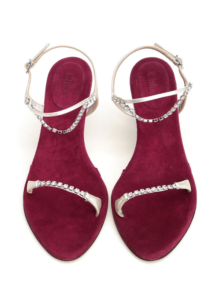 Chloe' Zia Jeweled Sandal Sandals - Violet | 1b902243891419b3aafd4870d5028f131bae1622
