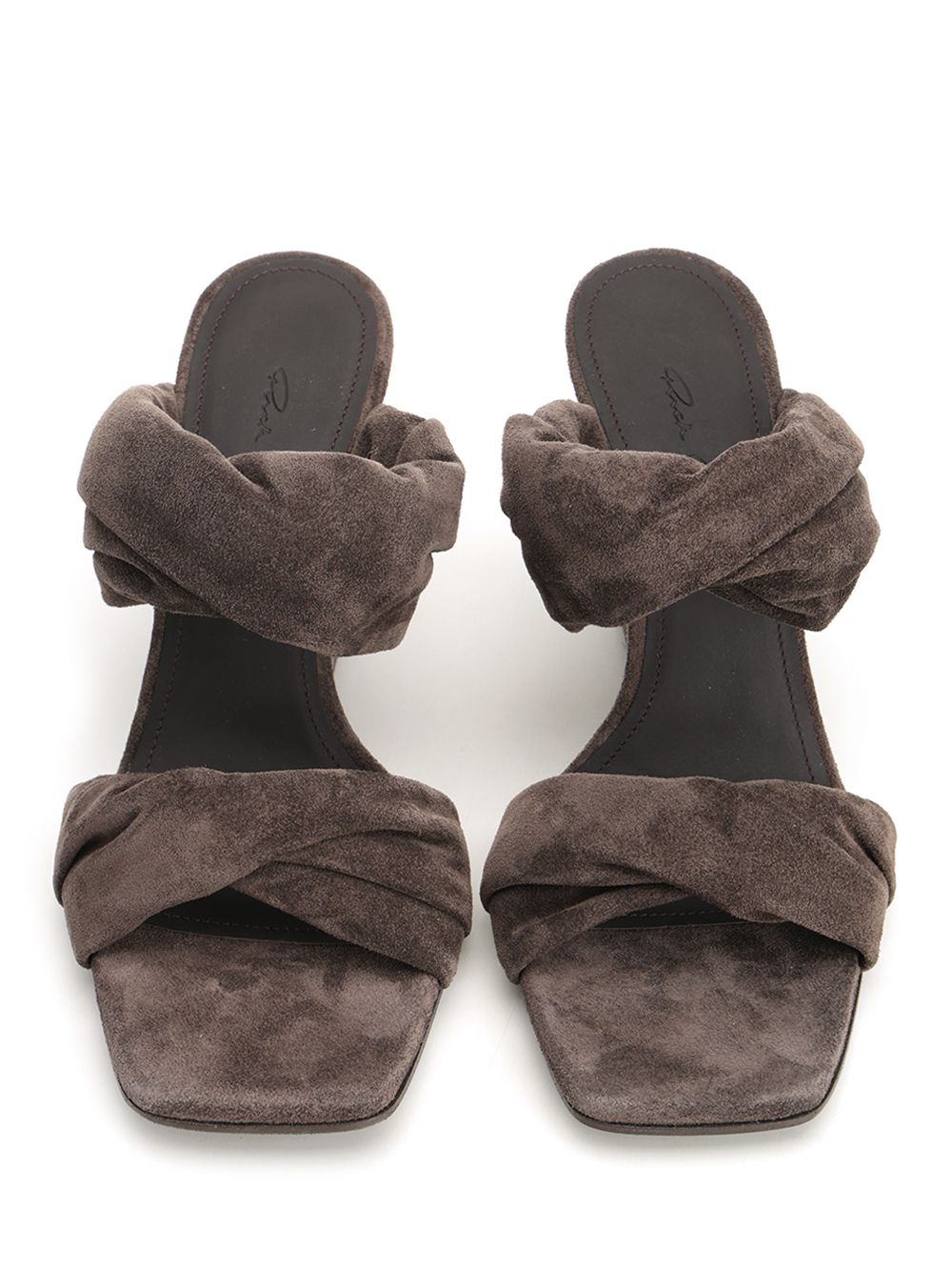 Rick Owens Cantilever 6 Twisted Sandals - Brown | d1d1f4c2faa43e6e16fe4310b904065757647c19
