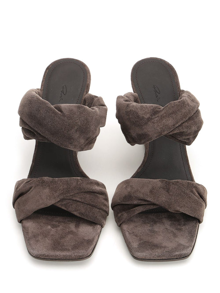 Rick Owens Cantilever 6 Twisted Sandals - Brown | d1d1f4c2faa43e6e16fe4310b904065757647c19