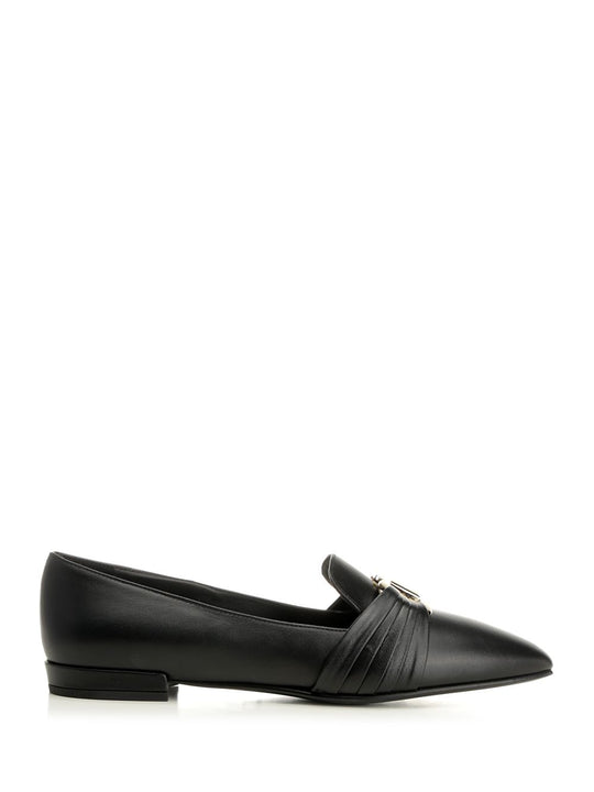 Gancini Ornament Moccasin Scarpe Basse Black