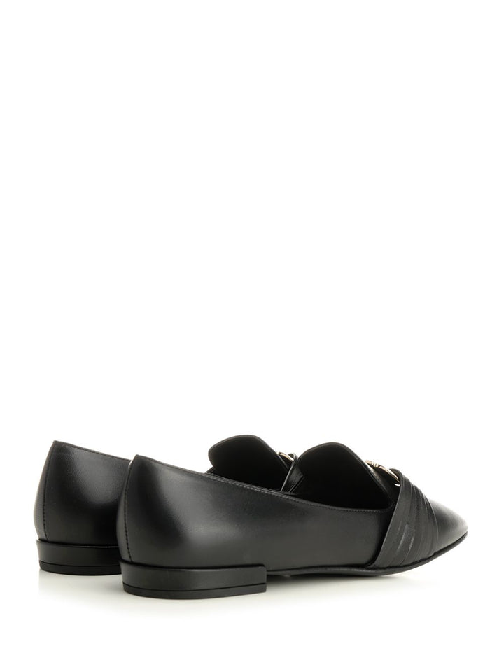 Ferragamo Gancini Ornament Moccasin Scarpe basse - Black | d024fb7e6dff7aaed0c92df6575709a9d61b2176
