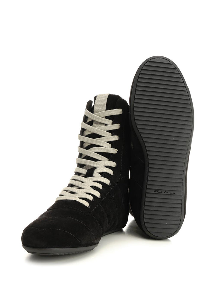Rick Owens Quilted Minimalist High Sneakers - Black | 8a19ccd3793b4101b7ca125a43f9e832baee72fa
