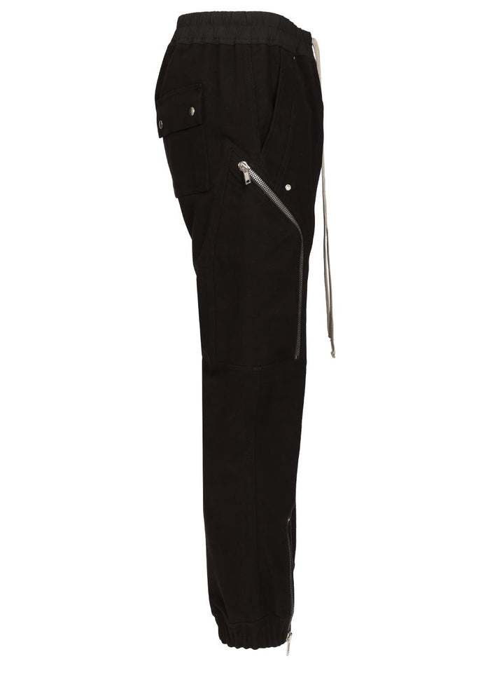Rick Owens Heizer Cargo Trousers - Black | 51fe8cb48b07fb9454c74453b35b435f40a0e505