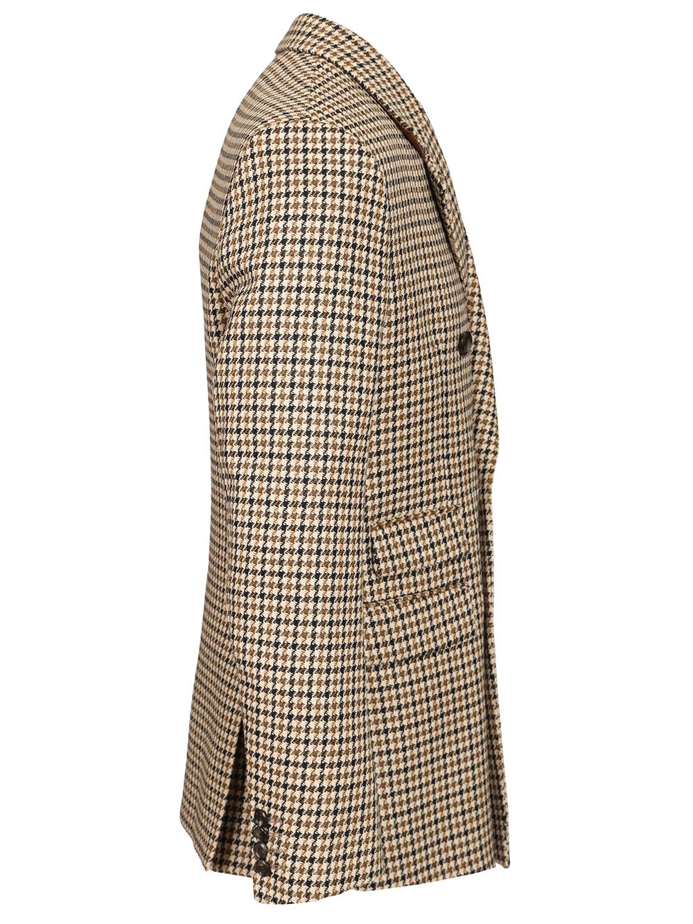 Emporio Armani Double-Breasted Blazer Artan Check Motif Jackets - Multicolor | b0ab5abee5c180757fb781b8f70d14c6415b74ce