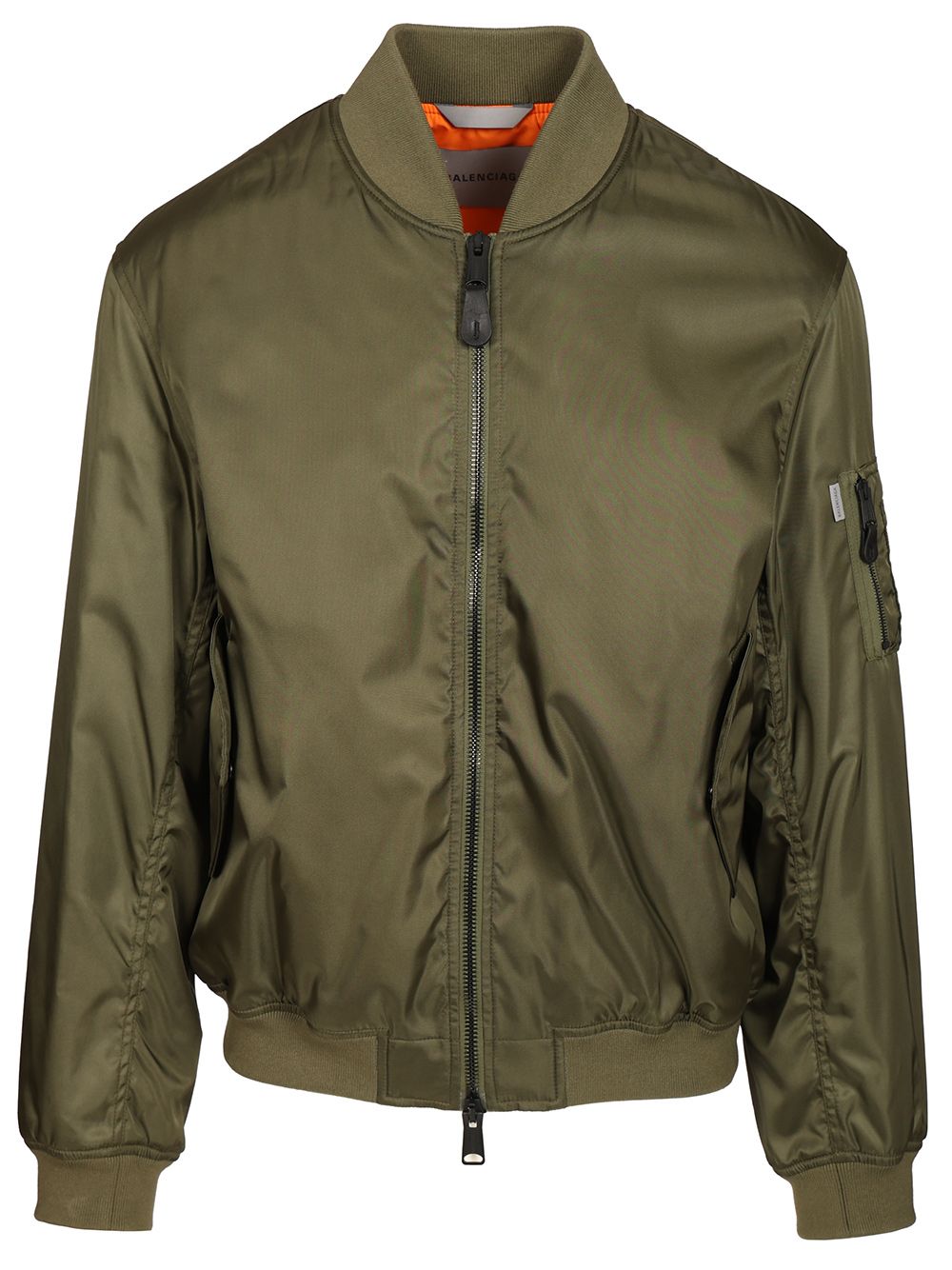 Balenciaga Bomber Jacket With Pockets Jackets - Green | 129e5a1294f36ff44014b4bd26c989b3f72a49fc