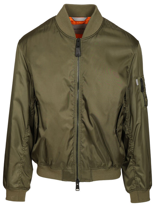 Bomber Jacket With Pockets Jackets Green