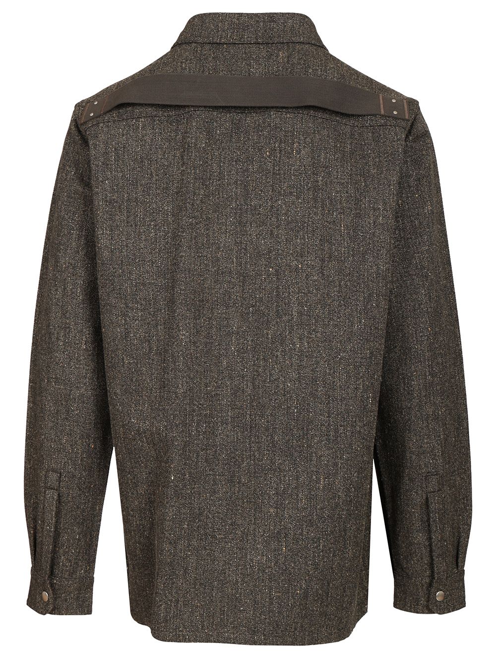 Rick Owens Carbone Outershirt Jackets - Grey | 43382aef186c6e182aedd30732f34a0426670854