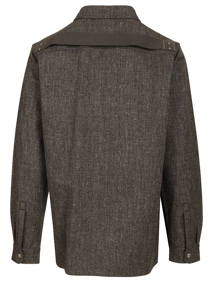 Rick Owens Carbone Outershirt Jackets - Grey | 43382aef186c6e182aedd30732f34a0426670854