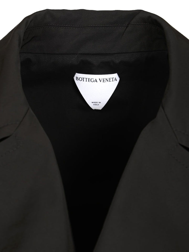 Bottega Veneta Coat With Detail Coats - Black | f2bb72a3fb9332f1884424ea470e07273fc04493