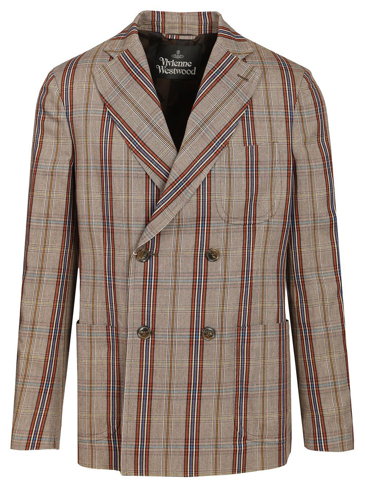 Vivienne Westwood Cruise Double-Breasted Jacket Jackets - Beige | ad8dec7328d6b08e6db3624107b4cafc47993b81