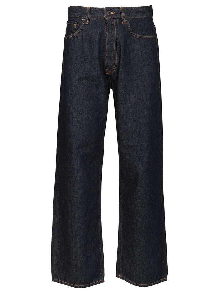 Emporio Armani Wide-Leg Jeans - Blue | 7b840f4d7630d47a4d4f686c2bbb14bee9aacbbe