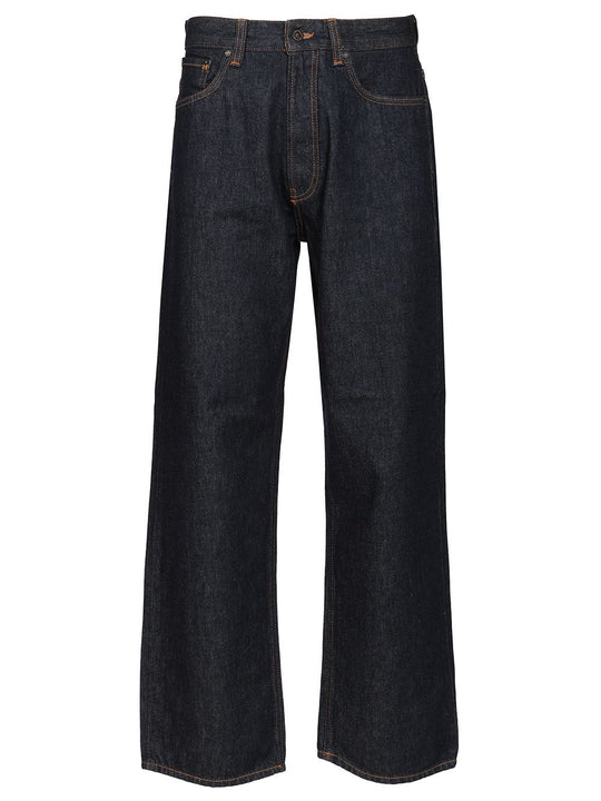Wide-Leg Jeans Blue