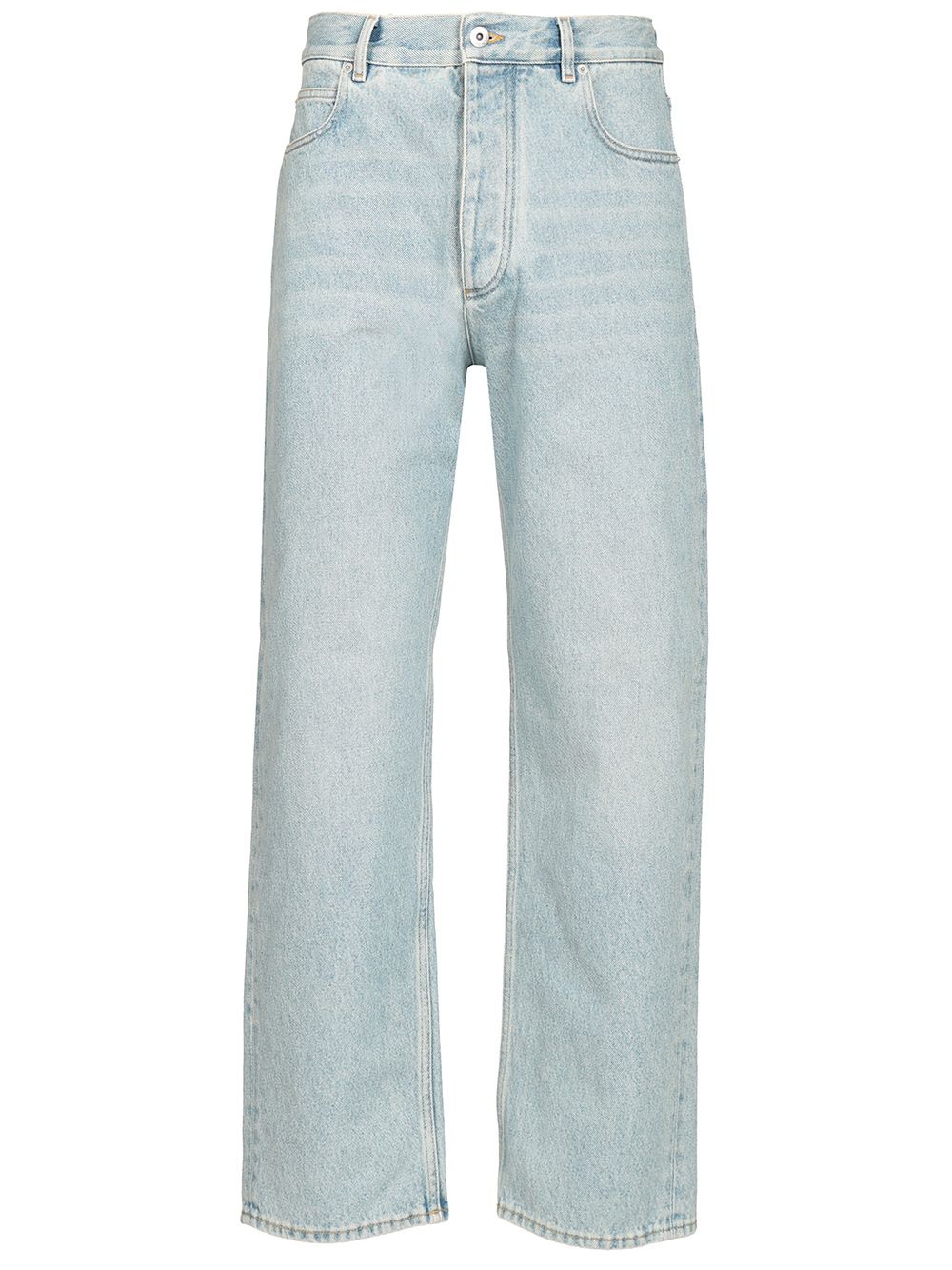 Bottega Veneta Wide Leg Trousers Sky Bleached Denim Jeans - Light blue | eaf662ed8ab40ba51eadbca4bd24a0843bdd0a72