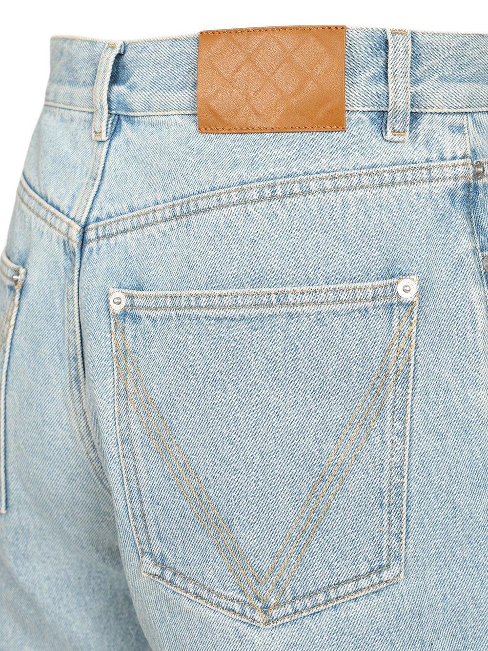 Bottega Veneta Wide Leg Trousers Sky Bleached Denim Jeans - Light blue | b3e55c2a4bf6b48e3ff91dd02dc2e3ad7a9b0f10