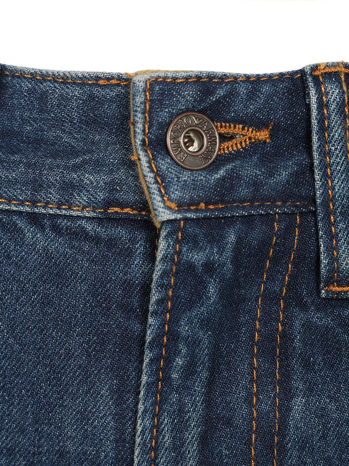 Emporio Armani Straight-Leg  With Blue Wash With Five-Pocket Design Jeans - Blue | a7da1306d1df27ed0ae7101cc52e81693dd8116c