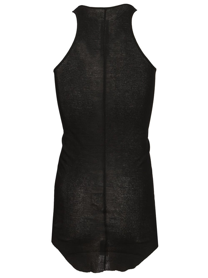 Rick Owens Basic Mini Rib Jersey Tank T-Shirt - Black | 5764c0d88cd0ce35f9dc8f558c597110c4ca3142